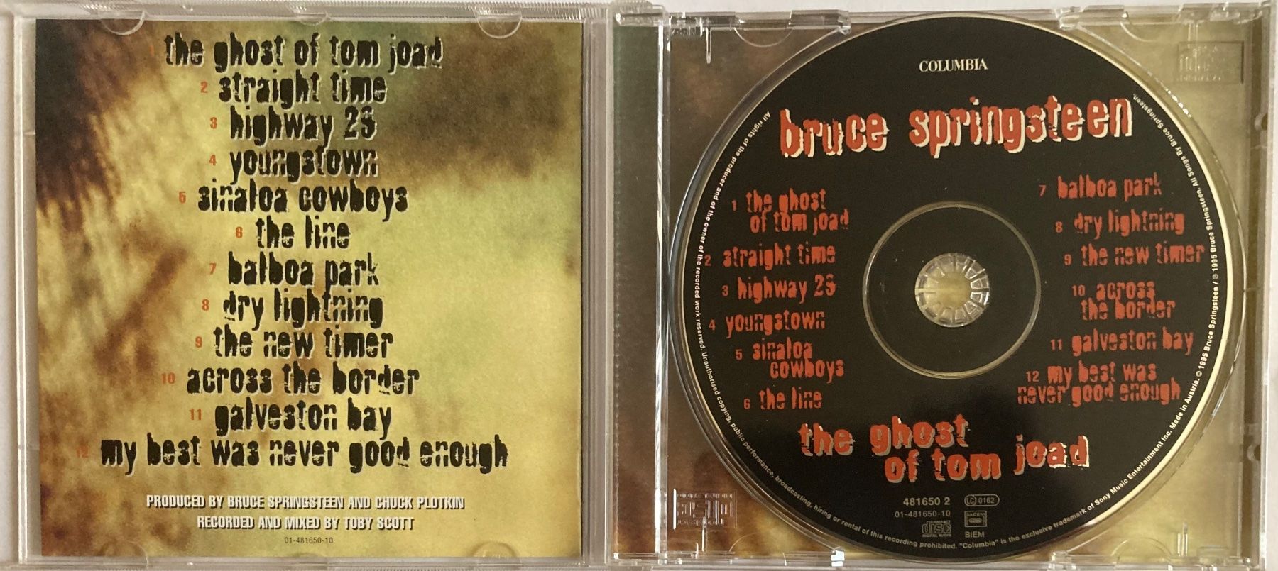 CD: BRUCE SPRINGSTEEN - THE GHOST OF TOM JOAD – Usato da Poliez-Pittet venduto da Newtown-Records 2