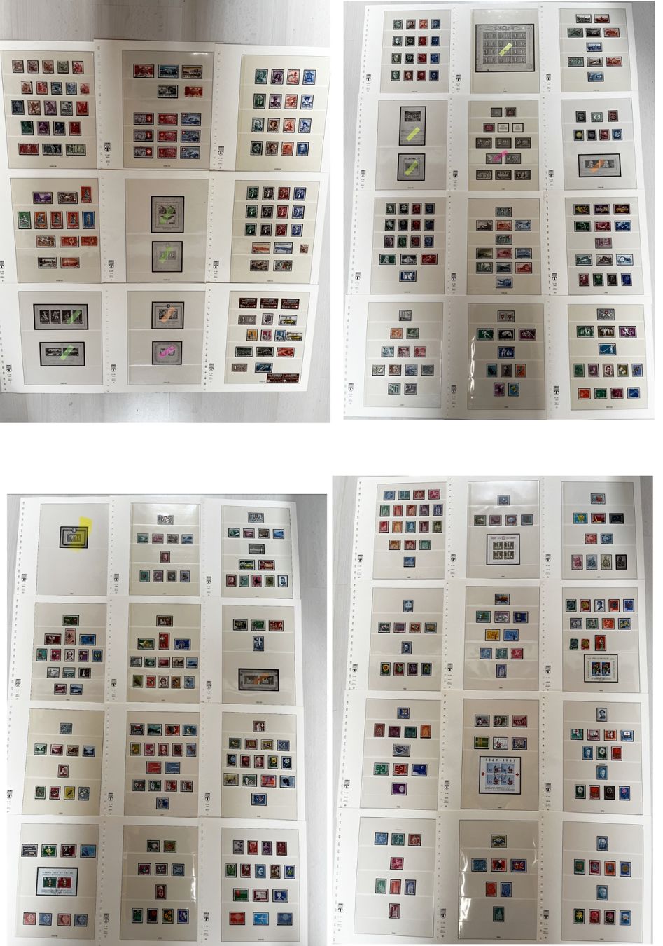 Lindner Alben: Briefmarkensammlung Schweiz – Gebraucht aus spiez von Tschanz