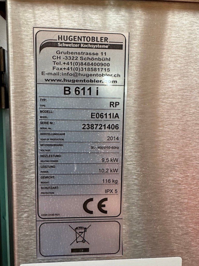 Hugentobler Elettrodomestici da cucina: Gastro Steamer B611I Mod. RP E0611IA – Usato da Wilen b. Wil venduto da Kuss03 8