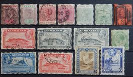 Britische Kolonien British Lot mit alten Werten V