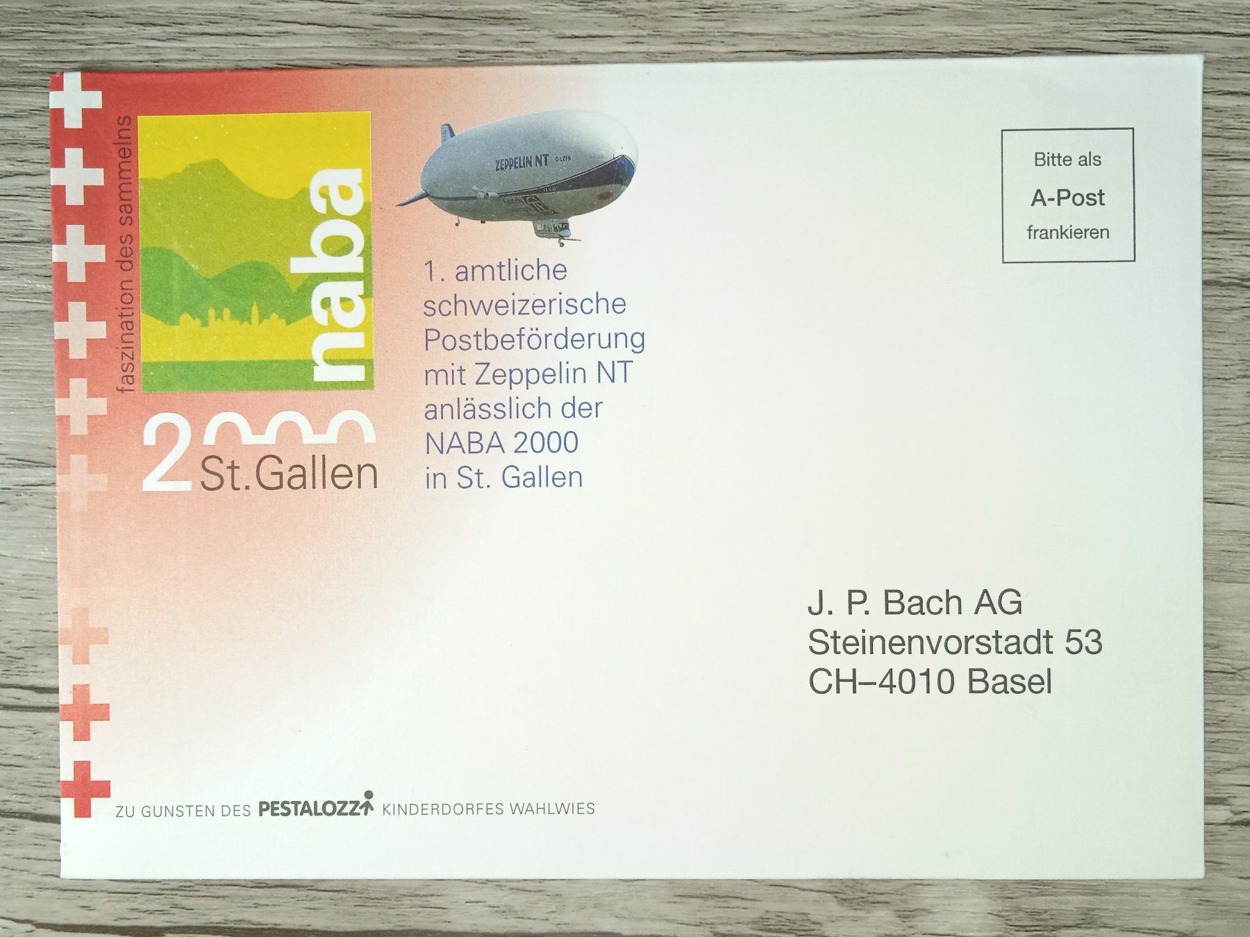 Alle Briefmarken: TR03 Enveloppe + Timbre Suisse 2000 – Gebraucht aus Cousset von Patrick_Collections