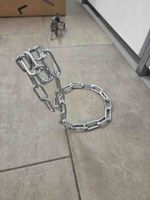 Dekorativer Flaschenhalter Kette Metall gebraucht