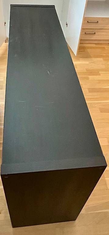 TV Möbel: Schwarzes TV-Sideboard / Lowboard mit 2 Türen und Fächern – Gebraucht aus Mels von Ralf-dp8t 3