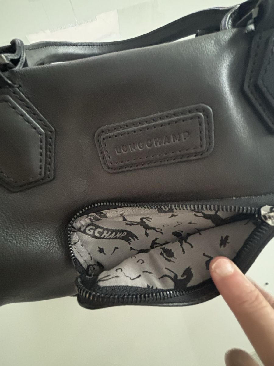 Longchamp Borse da donna: Schwarze Lackleder Tasche von Longchamp – Usato da Brügg BE venduto da rah_mqh8 1