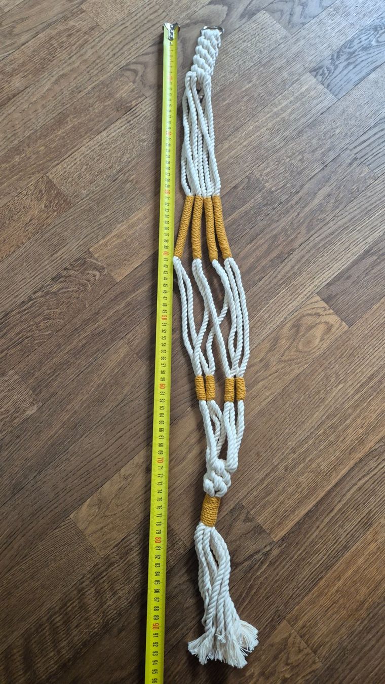 Tutte le decorazioni: White + yellow macrame plant hanger handmade – Nuovo (secondo la descrizione) da Zürich venduto da monadiederich 2