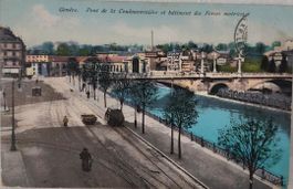 GENÈVE  -  Pont Coulouvrenière & Forces motrices - 1910