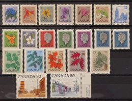 Kanada 1970er Flora & Queen Elizabeth Posten MNH & MLH