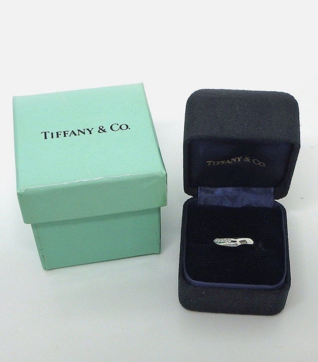 Tiffany & Co. Anelli: Tiffany & Co. 950 Platin Ring Diamanten – Usato da Bottighofen venduto da menschenfamilie