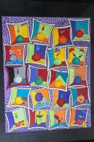 Bild 64x84 cm  FALLÜBUNG - hochwertige Rahmung mit Glas