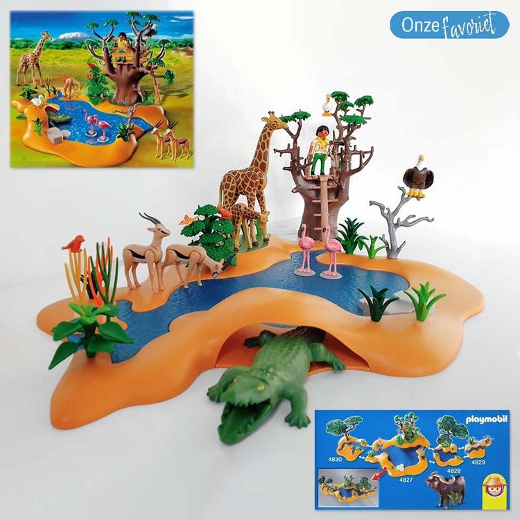 PLAYMOBIL Safari - Grosse Wasserstelle mit Baumobservatorium | Comprare ...