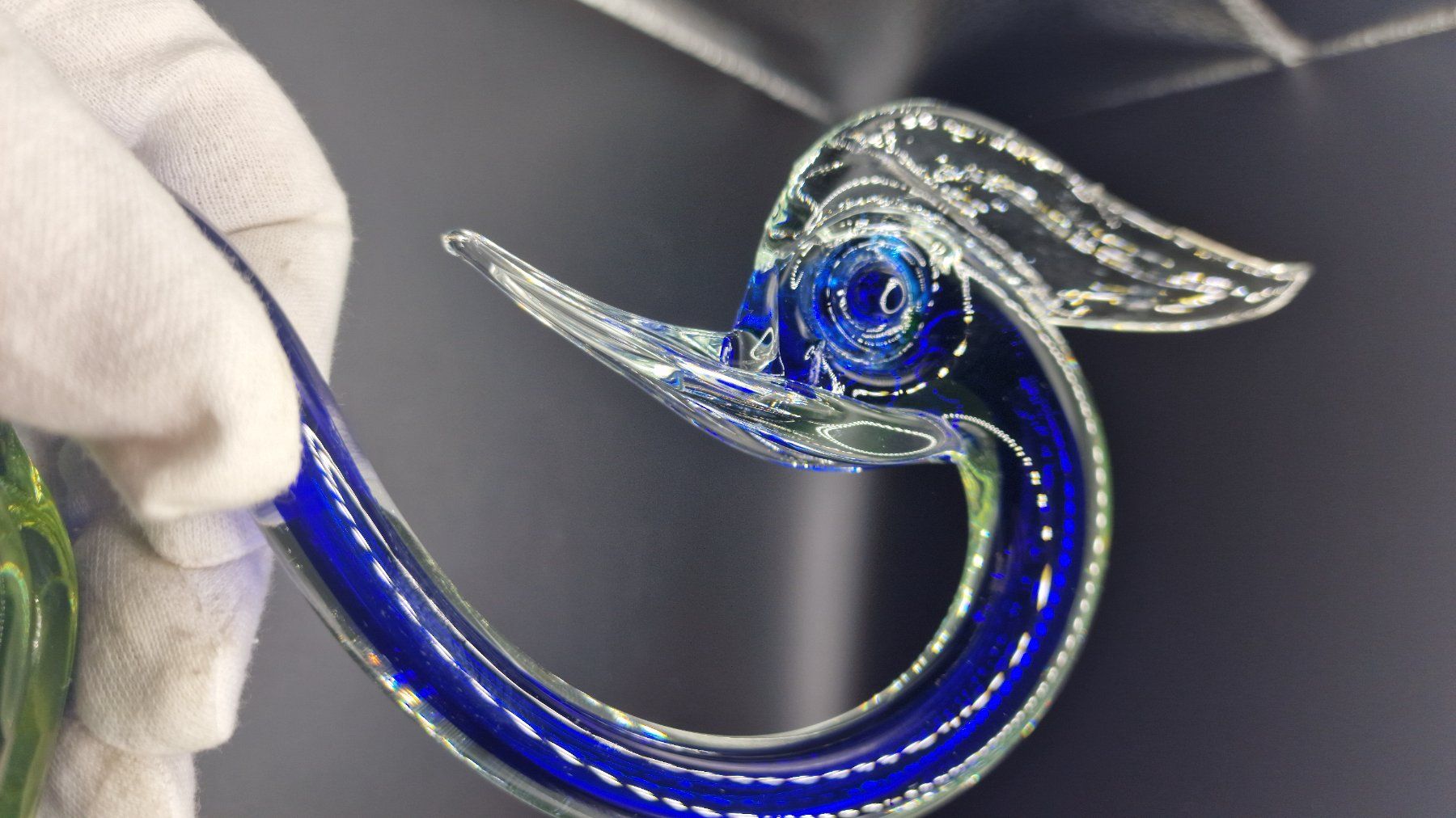 Murano Bicchieri: Murano Vogel aus Uranglas – Nuovo (secondo la descrizione) da Widnau venduto da TheOldLighters 4