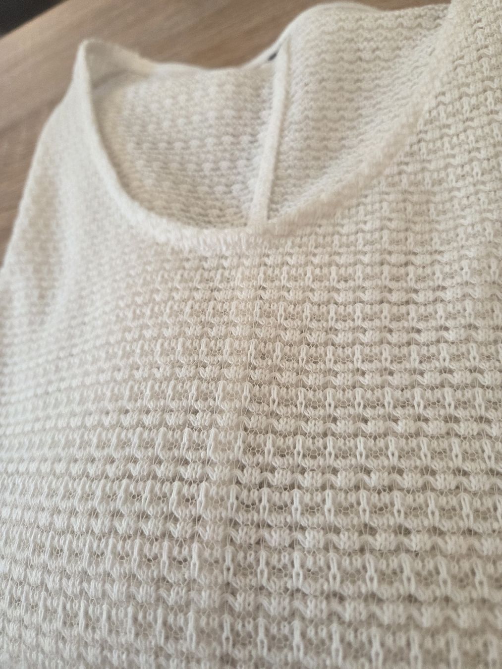 Tops: Pull Chicoree blanc taille S coton 15% polyester bon état – Gebraucht aus Praz-de-Fort von val_j9xs 3