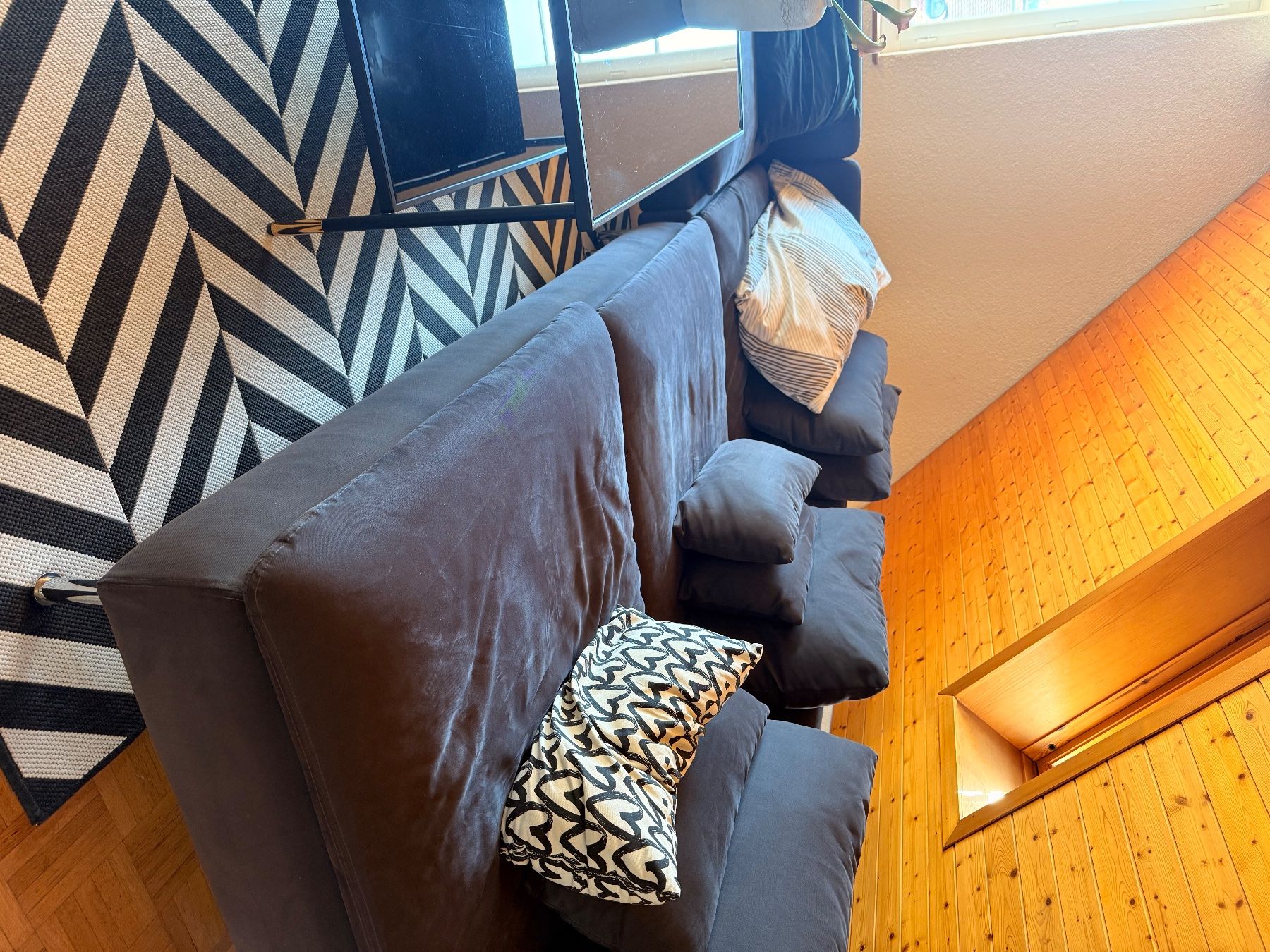 Ikea Sofas: 4er Sofa Söderhamn mit Recamiere, Anthrazit – Gebraucht aus Wädenswil von Anysohm 3