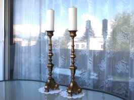 52 cm Kirchen Altar *Kerzenstöcke* im Paar (Pendant) 6205 gr