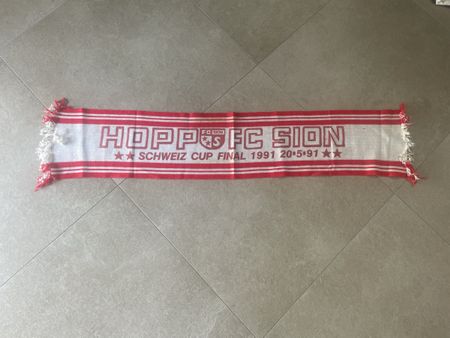 Écharpe/Schal FC Sion 1991 Finale coupe Suisse
