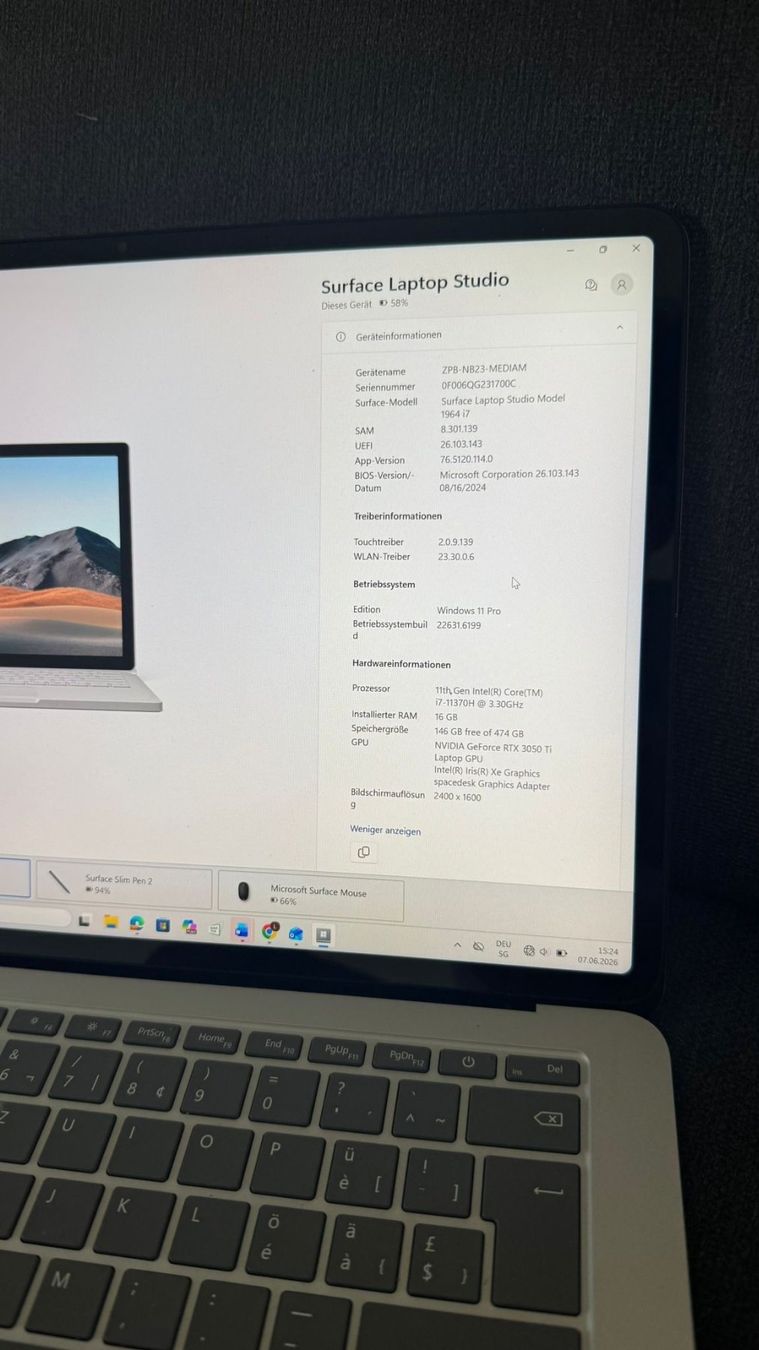 Microsoft Notebooks: Surface Laptop Studio (1. Generation) – Gebraucht aus Münchenstein von pricehouse 3