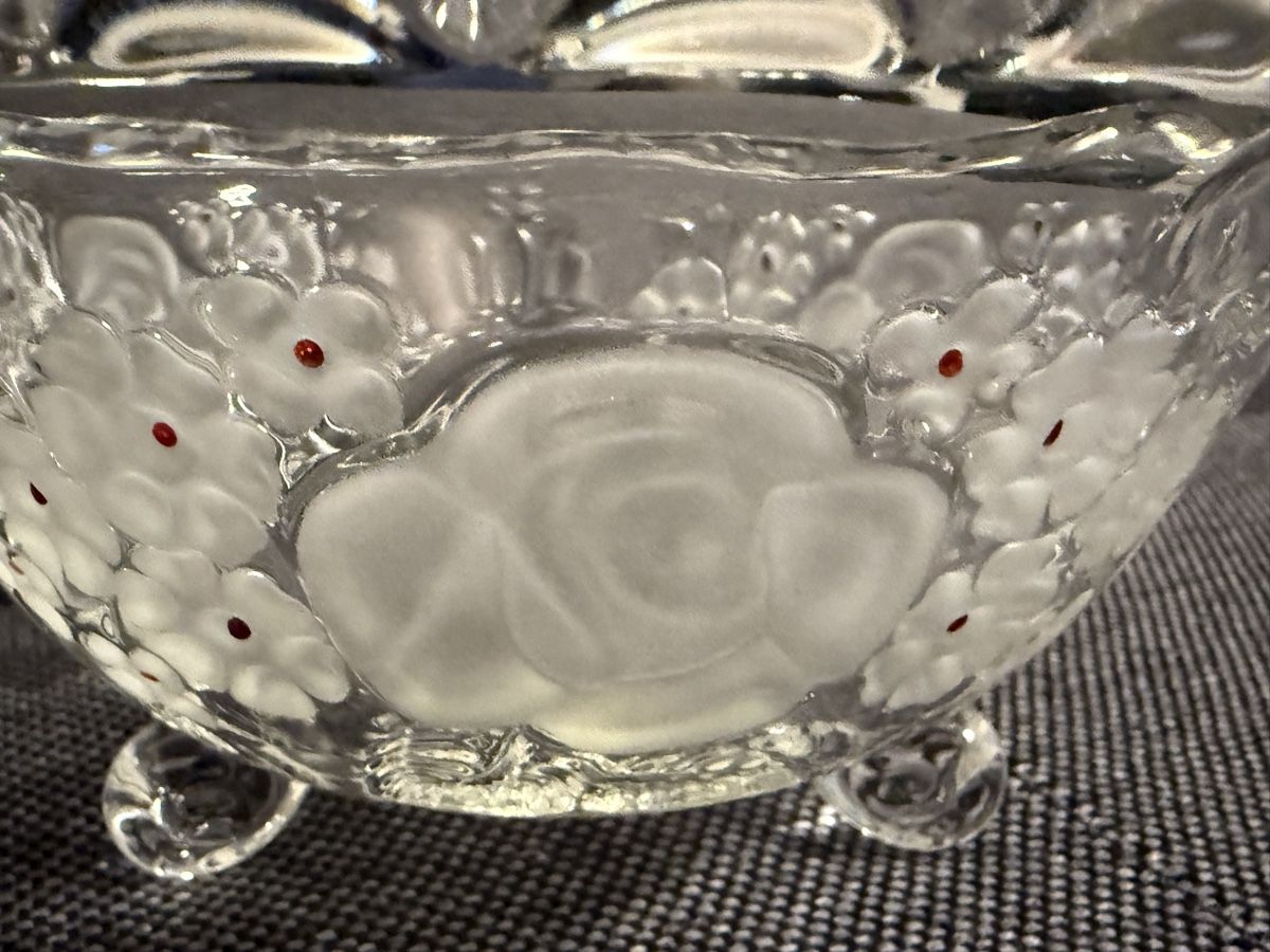 Walther Glas Ciotole: Glasschale Walther Glas Blumenmuster – Usato da Buchs SG venduto da and_d8tp 1