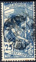 1900 25 JAHRE WELTPOSTVEREIN 25 RP 79A GESTEMPELT - H44