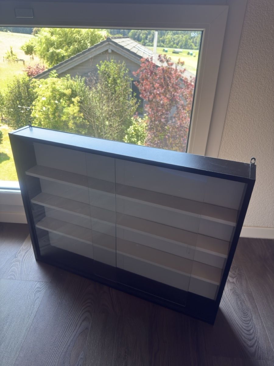 Vetrine: Sammlervitrine mit Glasschiebetüren in Schwarz – Nuovo (secondo la descrizione) da Ruppoldsried venduto da Robinbe 1