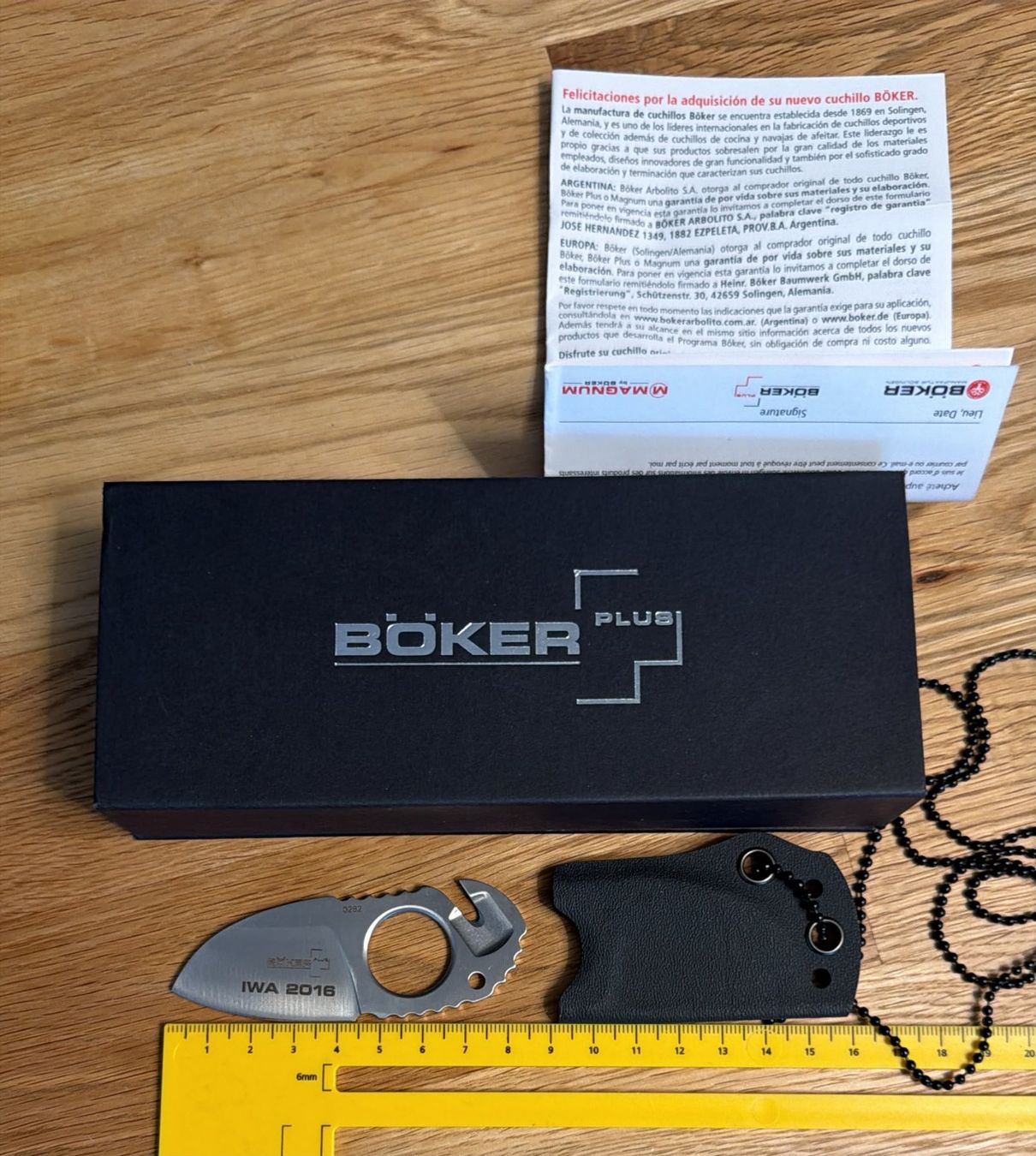 Zubehör: BÖCKER PLUS AMMONIT IWA 2016 NACKENMESSER – Neu und originalverpackt aus Zürich von Frei-Occasionen 6