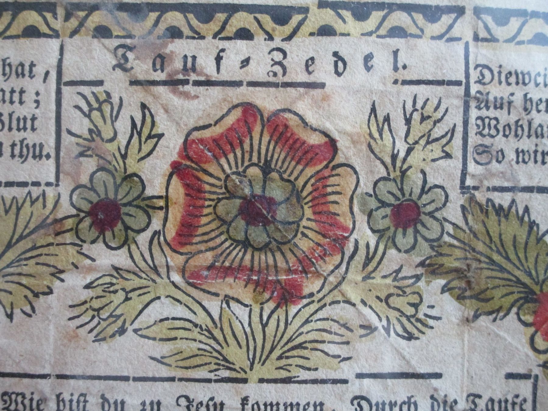 Dokumente: Antiker Tauf-Zedel 1832 – Gebraucht aus Heimberg von Lupo57 3