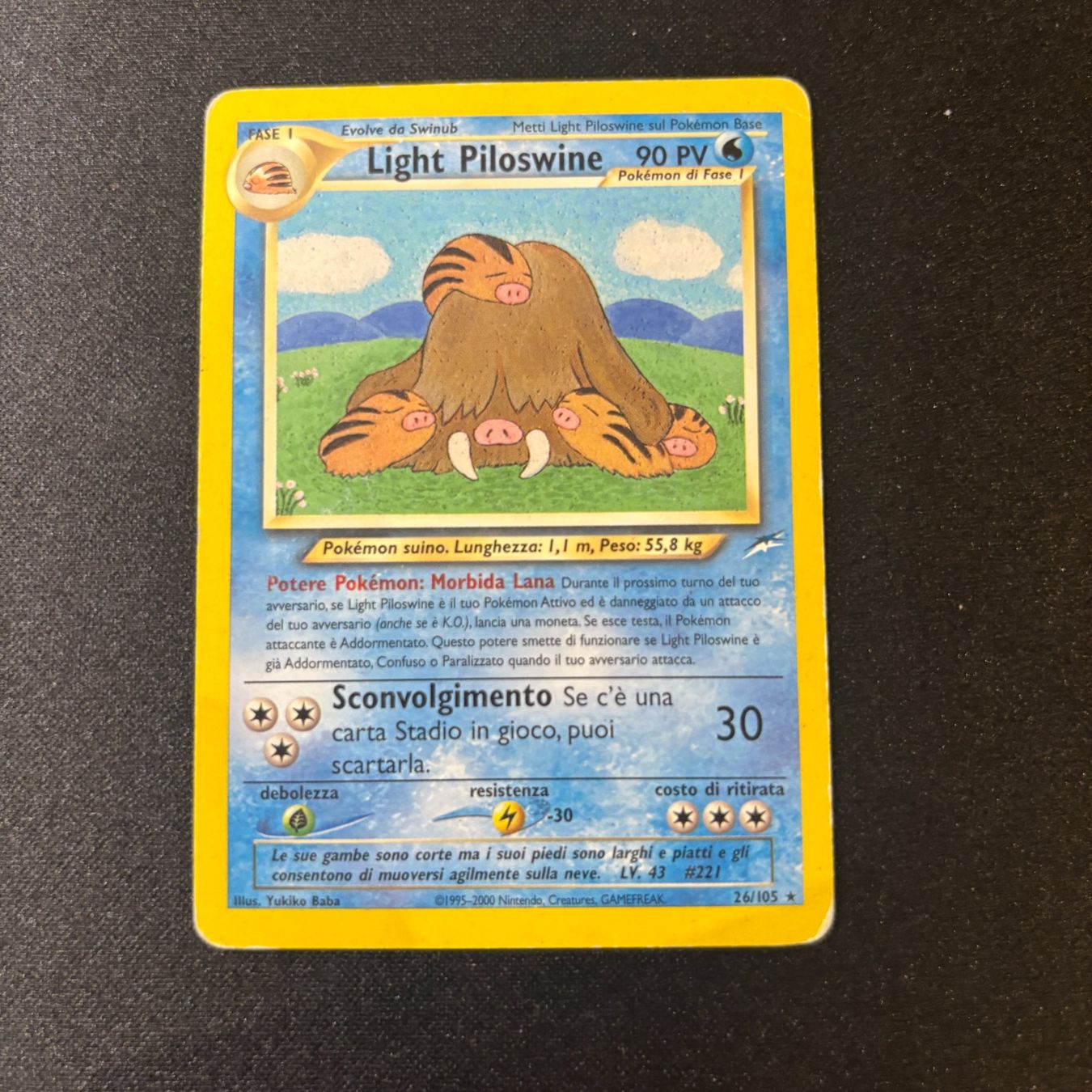 Pokémon Carte collezionabili: Pokémon - Light Piloswine - 26/105 – Usato da Ambrì venduto da Luk_wnr7