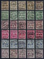 LUXUS Vollstempel Lot Ziffermuster