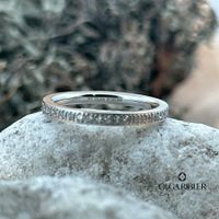 1.2 mm breiter Ring Memory Ring  mit Zirkonia, Grösse 56