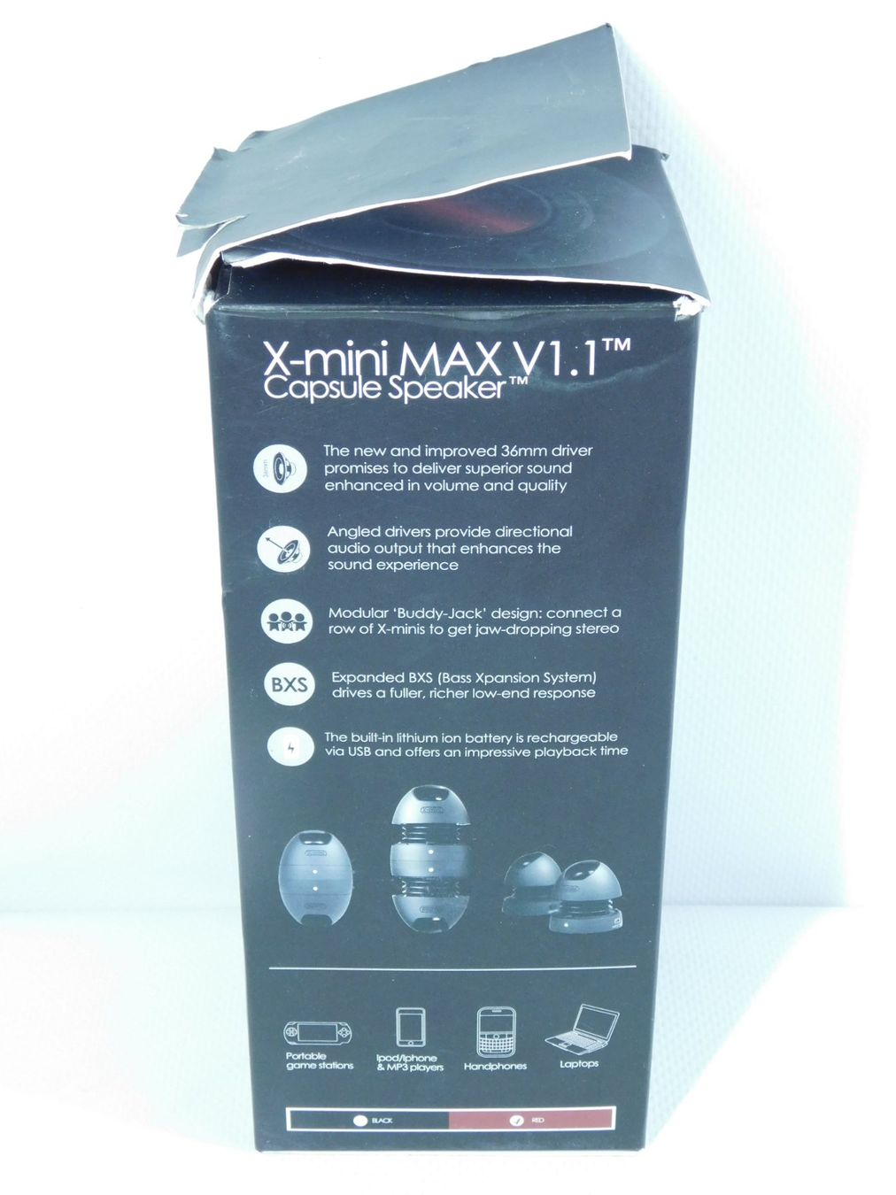 Casse acustiche: X-Mini Max V1.1 Capsule Stereo Lautsprecher Rot – Usato da Emmenbrücke venduto da Neverlaand-22 3