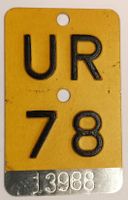 Mofanummer 1978 Töffli Uri UR 78