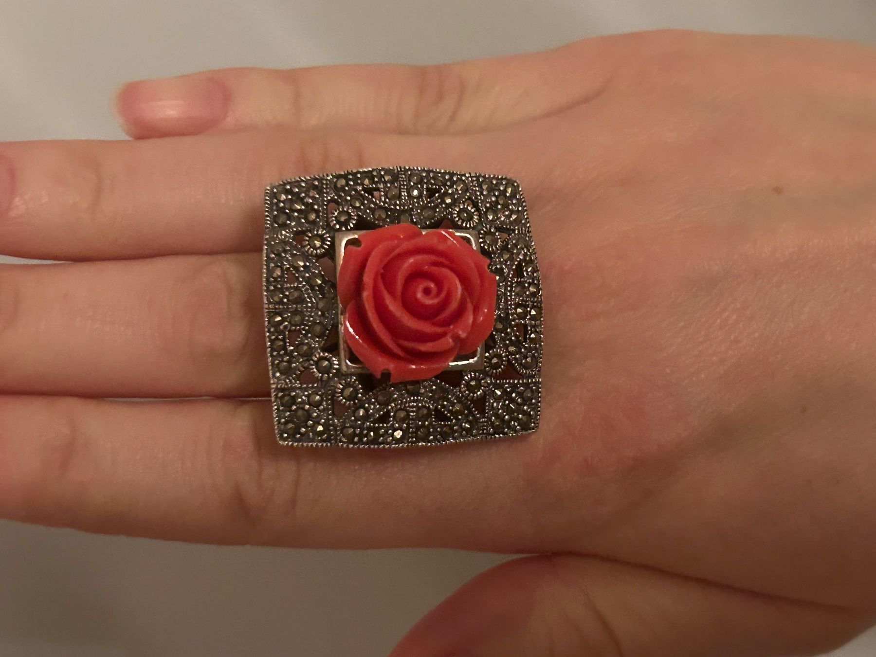 Ringe: XXL Silberring mit Markasiten – Gebraucht aus Luzern von lou4444 1