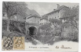 St-Gingoph - La Frontière um 1902