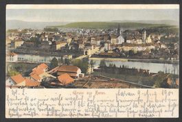 Aarau colorierte Teilansicht