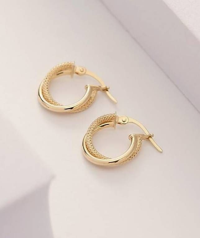 Ohrringe & -stecker: Creolen 14karat – Gebraucht aus Hemmental von 18kGold 1