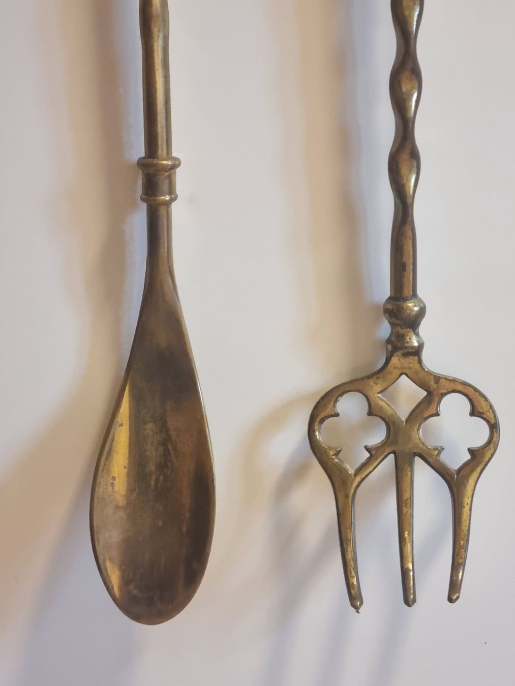 Tutte le decorazioni: Antikes Deko-Set aus Messing: Gabel & Löffel – Usato da Scharnachtal venduto da devin03