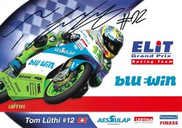 Autogrammkarte; Tom Lüthi, 125ccm-WM