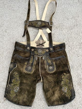 Angermaier Hirschlederhose Gr. 54 – hochwertige Trachtenlede