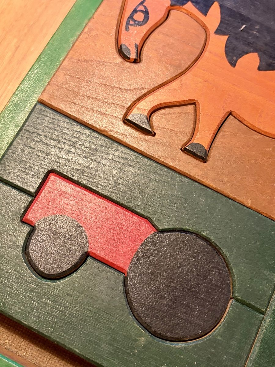 Spielzeuge: Holzpuzzle Bauernhof / Tiere – Gebraucht aus Basel von Konix 3