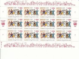 UNO Genf SBK 162-163 Kleinbogen ** + FDC, Kat. 200.-