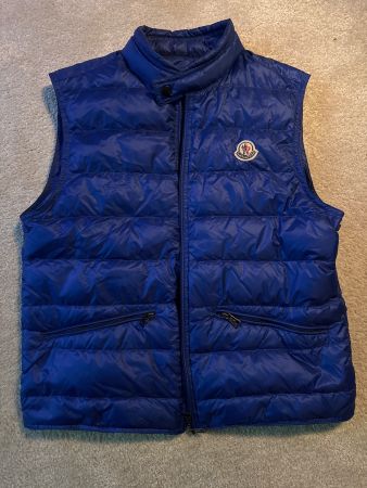 Moncler Weste Blau Grösse 2 sehr guter Zustand