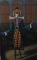 Der Clown. Ölgemälde