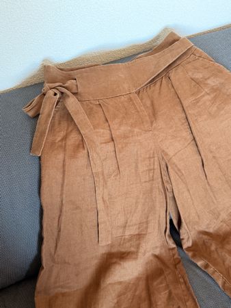 Pantalon Culotte Mango , Taille 34, Couleur Terre 🍂