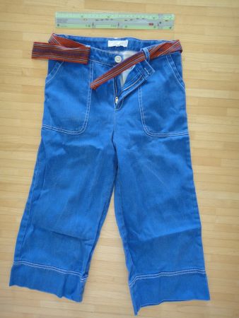 Luftige Culotte Jeans mit Gurt, Gr. 12 Jahre