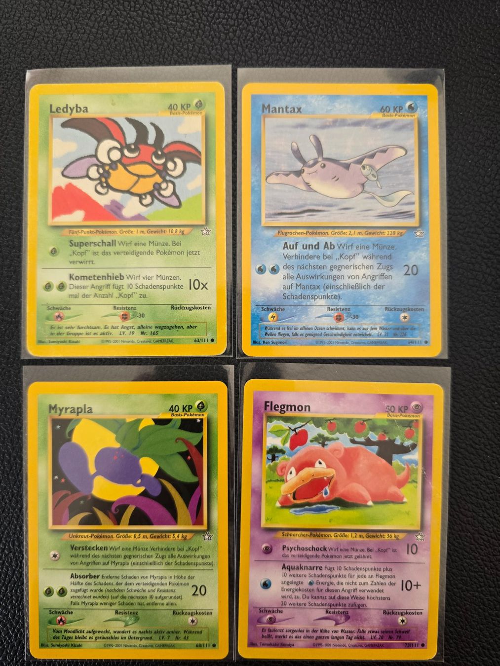 Pokémon Carte collezionabili: Neo Genesis vintage Pokemon 4 Karten – Usato da Lachen SZ venduto da Pingu25