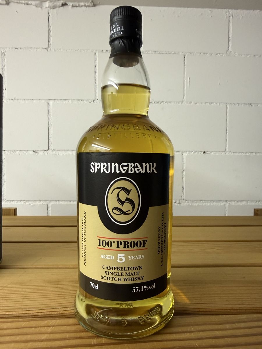 Springbank Bevande alcoliche: Springbank 100 Proof 2025 – Nuovo e nell'imballaggio originale da Wiesendangen venduto da whiskyandwine