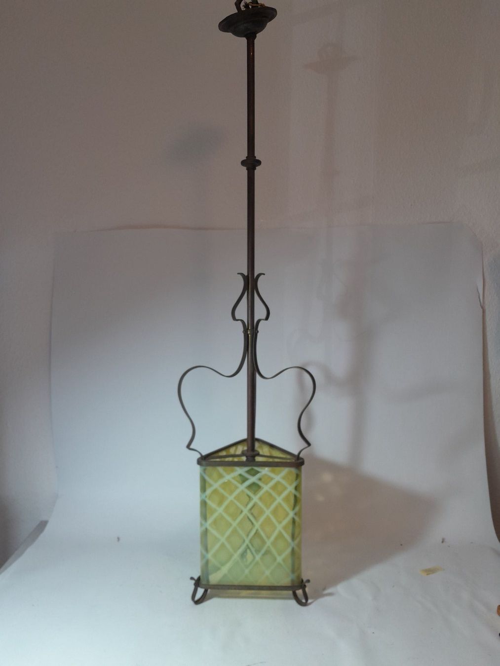 Lampadari & plafoniere: Vintage Deckenlampe - Art Deco? - Glas – Usato da Männedorf venduto da Bel-view 1
