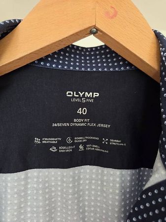 Olymp Level 5 Body Fit Hemd Gr.40 dunkelblau