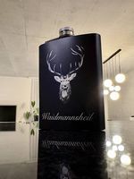 Rothirsch Flachmann Waidmannsheil