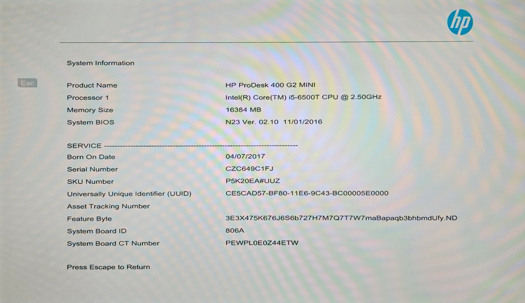 Hewlett Packard PC: HP ProDesk 400 G2 mini – Usato da Greifensee venduto da Tatau_Batterien 3