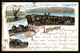 Litho Lausanne, Totalansicht, Barque du 
